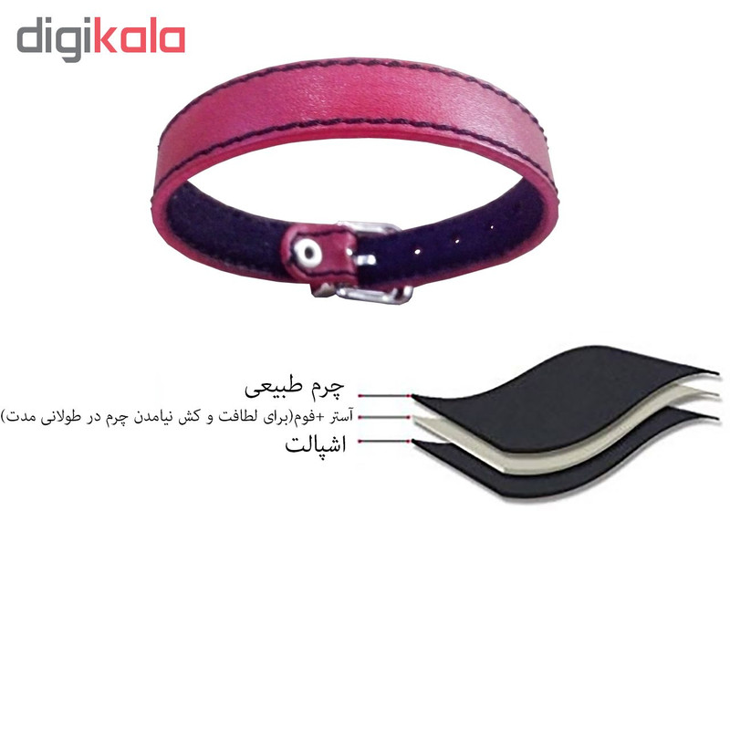 دستبند چرم  وارک مدل پرهام کد rb41