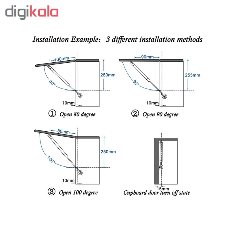 عکس شماره 3 : جک کابینت ای ام ای مدل 120n بسته 2 عددی