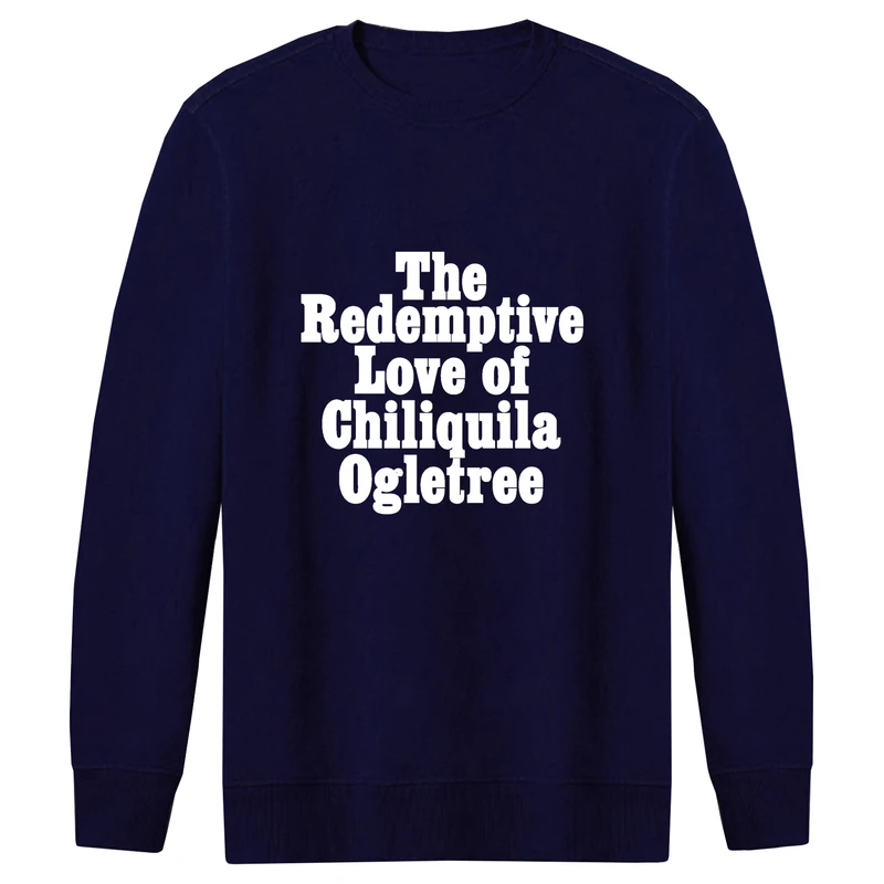 سویشرت مردانه طرح the redemptive کد F128 رنگ سرمه ای