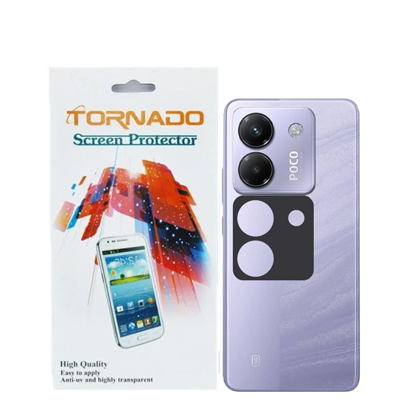 محافظ لنز دوربین تورنادو مدل قاب‌دار مناسب برای موبایل شیائومی Poco M7 Pro 5G بسته 40 عددی