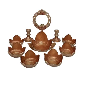 مجموعه ظروف هفت سین 10 پارچه طرح برگ کد A17