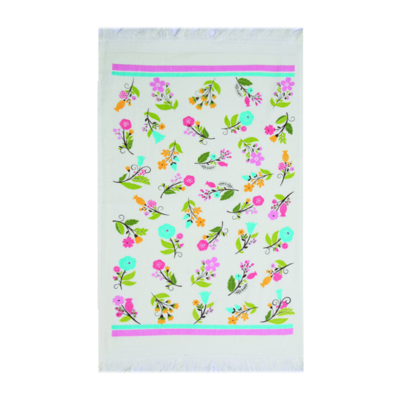 حوله آشپزخانه آکیپک مدل Flowers - 1 سایز 40x60 سانتی‌متر