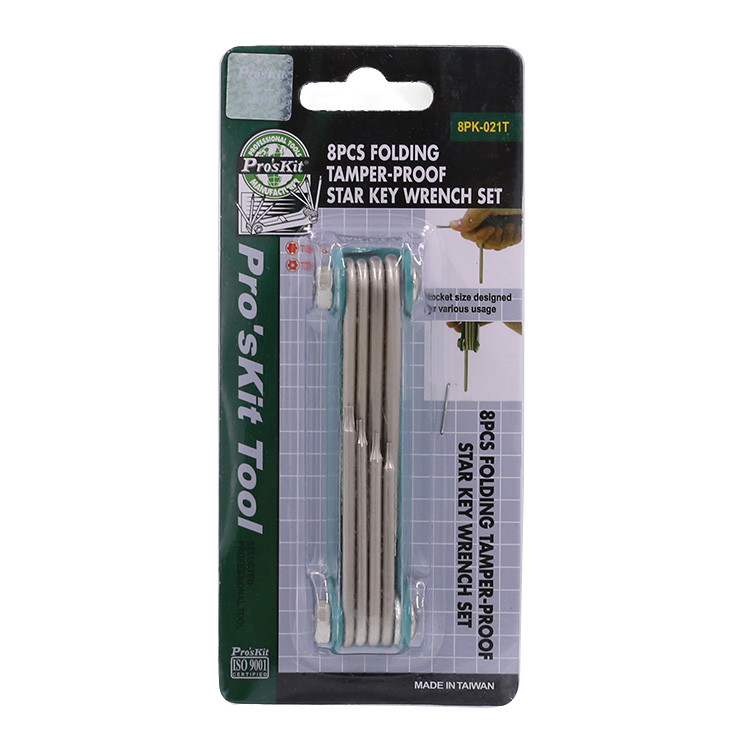 مجموعه 8 عددی آچار آلن ستاره ای پروسکیت مدل 8PK-021T