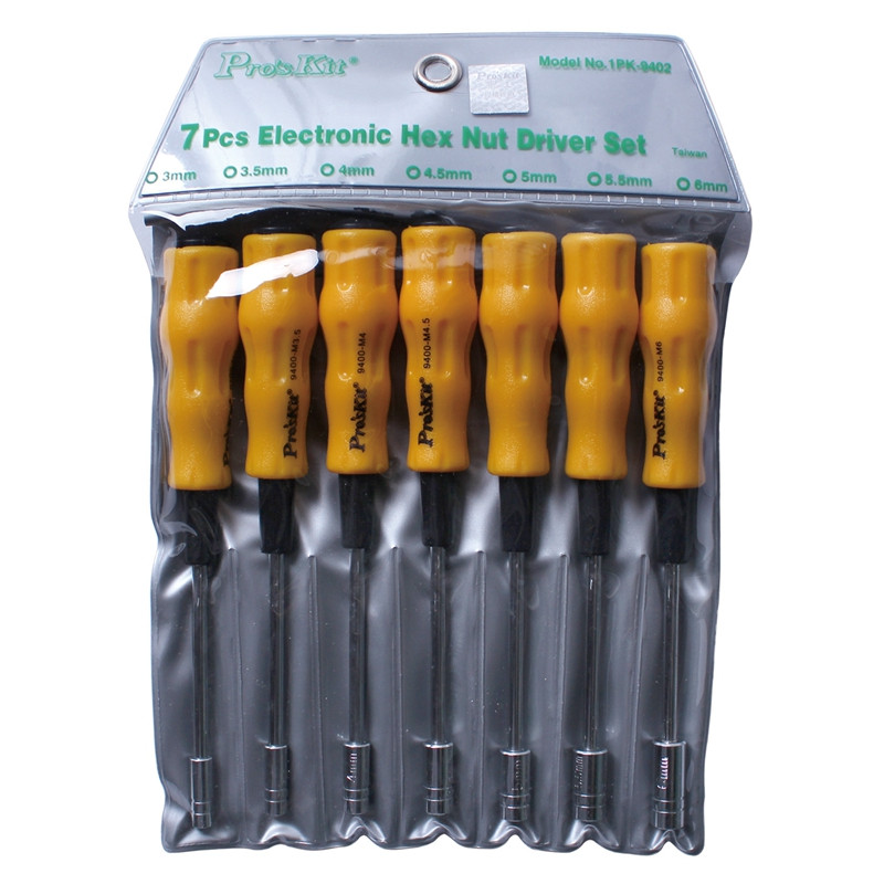 مجموعه 7 عددی آچار بکس پروسکیت مدل 1PK-9402 مجموعه 7 عددی آچار بکس پروسکیت مدل 1PK-9402