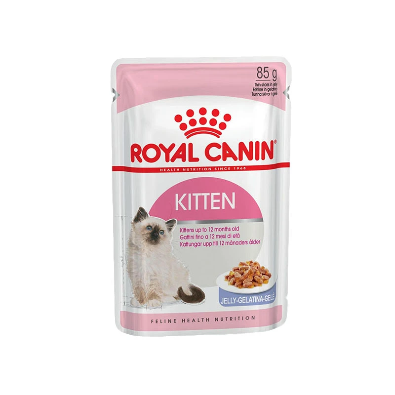 پوچ گربه رویال کنین مدل Kitten وزن 85 گرم بسته 12 عددی