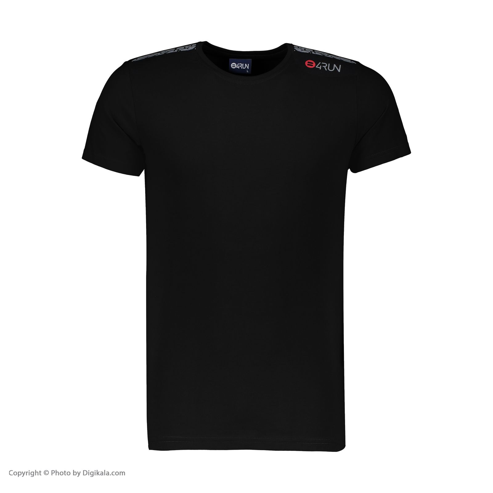 تی شرت ورزشی مردانه بی فور ران مدل 980318-99 - مشکی - 2