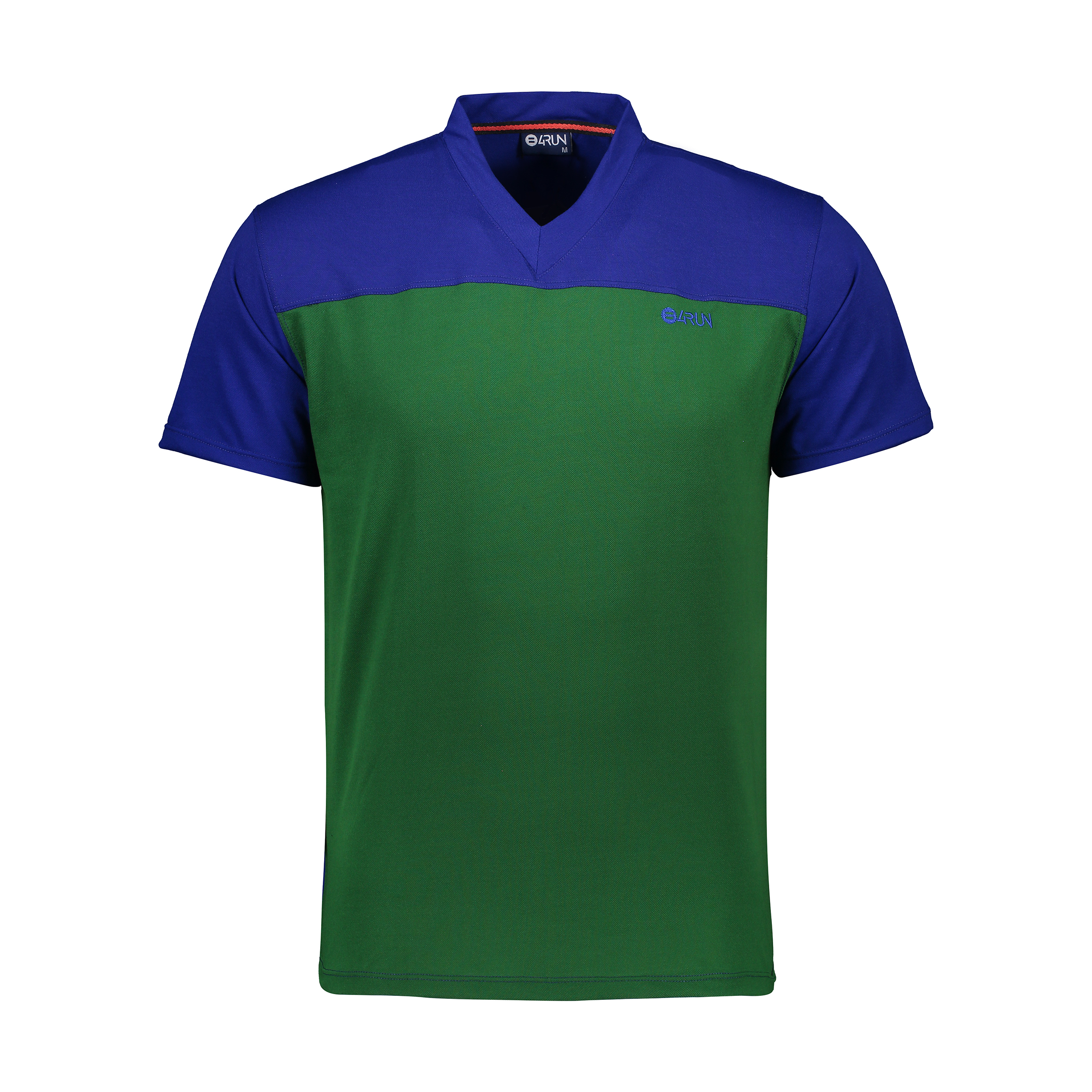 تی شرت ورزشی مردانه بی فور ران مدل 980317-5843 - آبی- سبز - 1