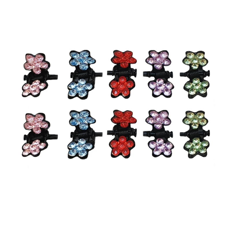 گیره مو طرح گل کد 110916 مجموعه 10 عددی