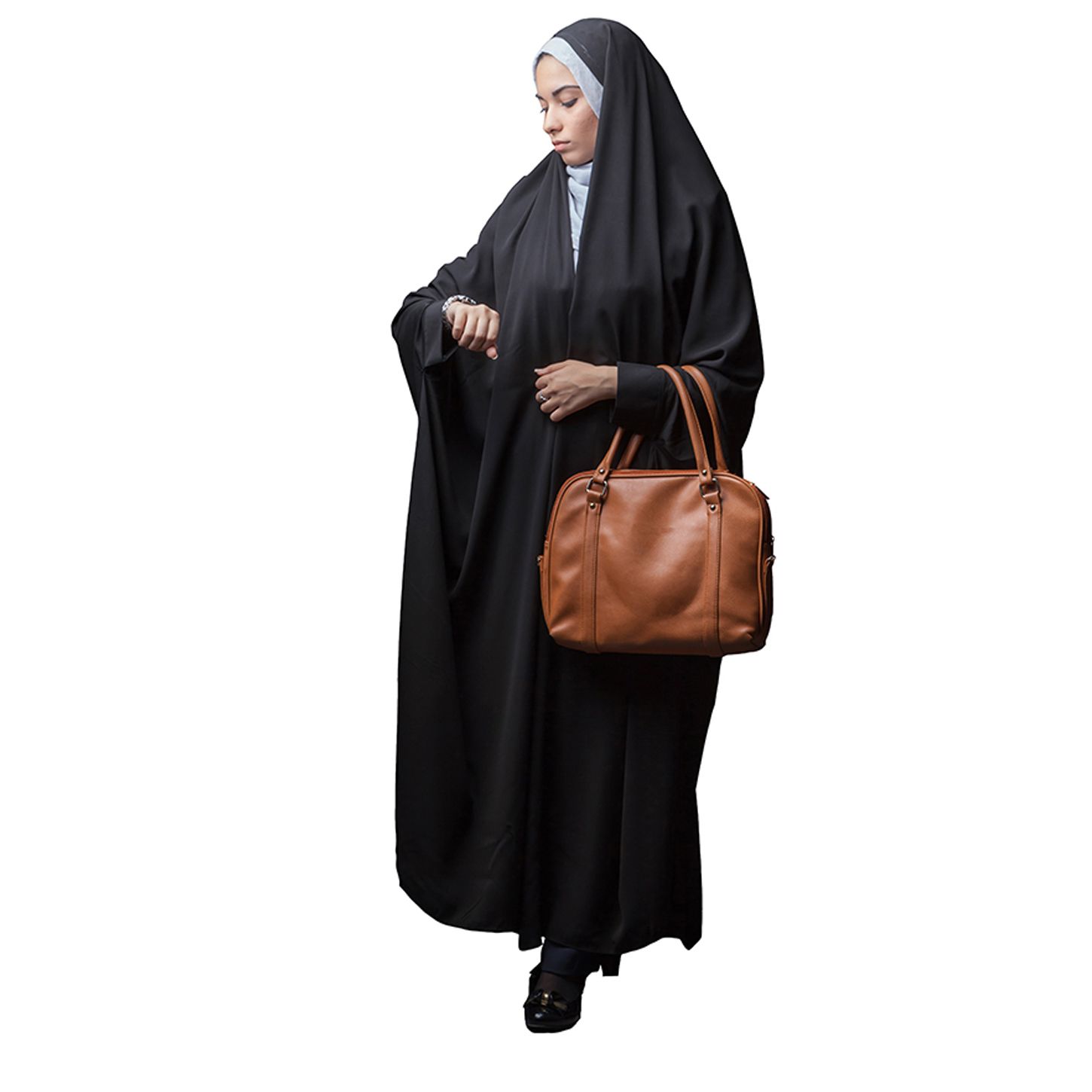چادر حجاب فاطمی مدل دانشجویی کد Jor 1028 -  - 4