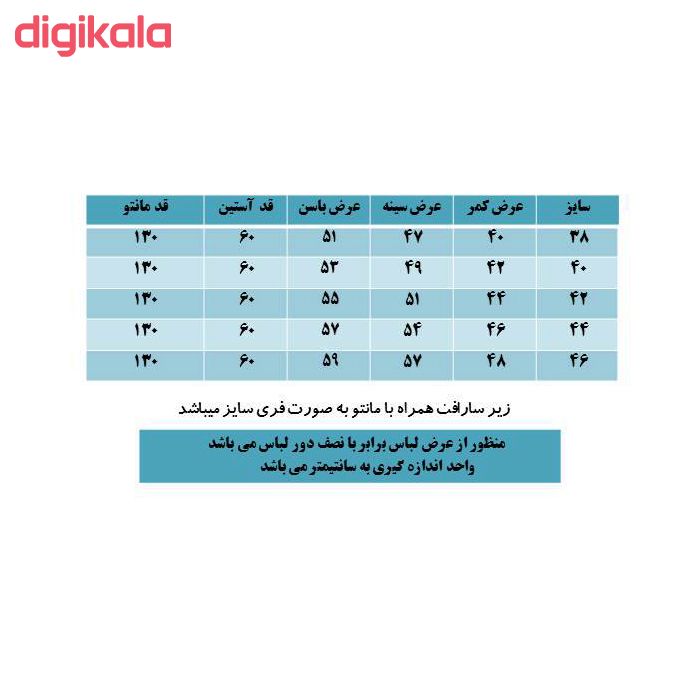 مانتو زنانه مدل آناهیتا رنگ سبز زیتونی main 1 3