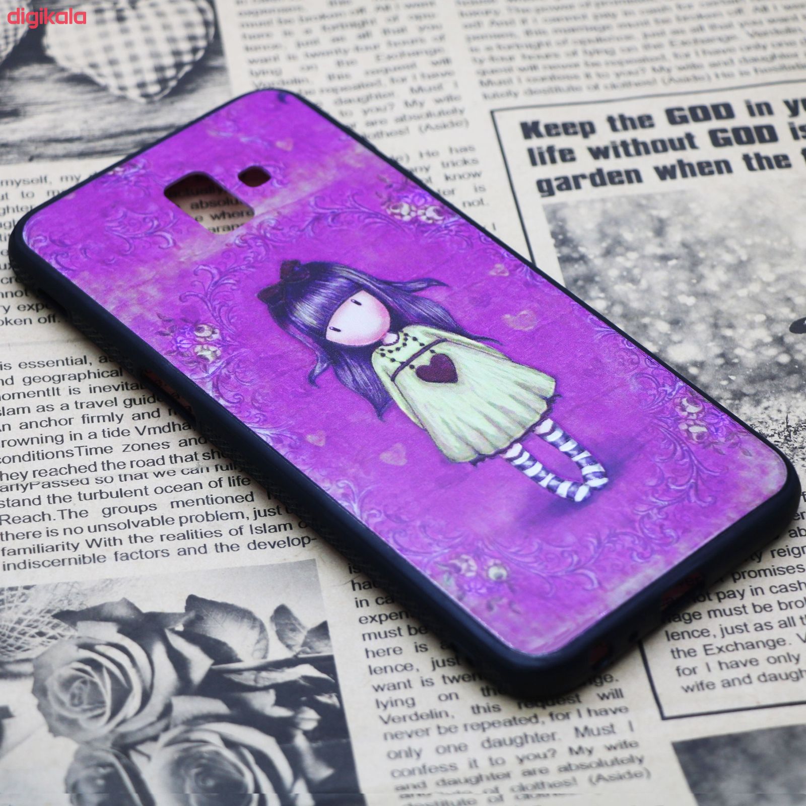 کاور طرح Girl مدل Sa-01 مناسب برای گوشی موبایل سامسونگ Galaxy J6 Plus main 1 2