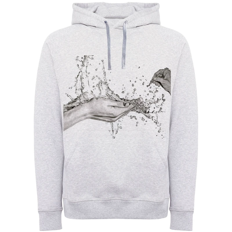 هودی مردانه طرح دست و آب کد F315