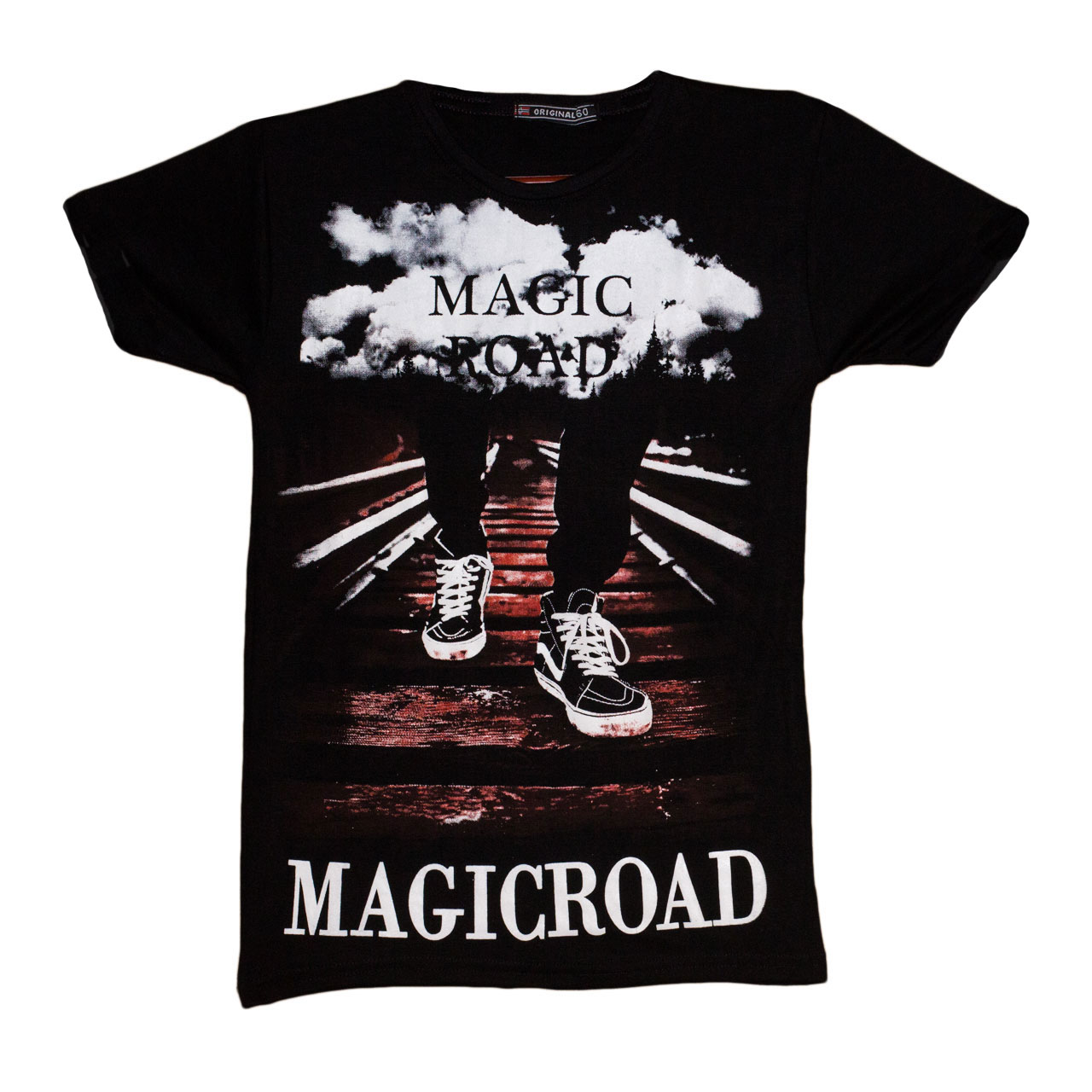 تی شرت پسرانه طرح MAGIC ROAD کد 22