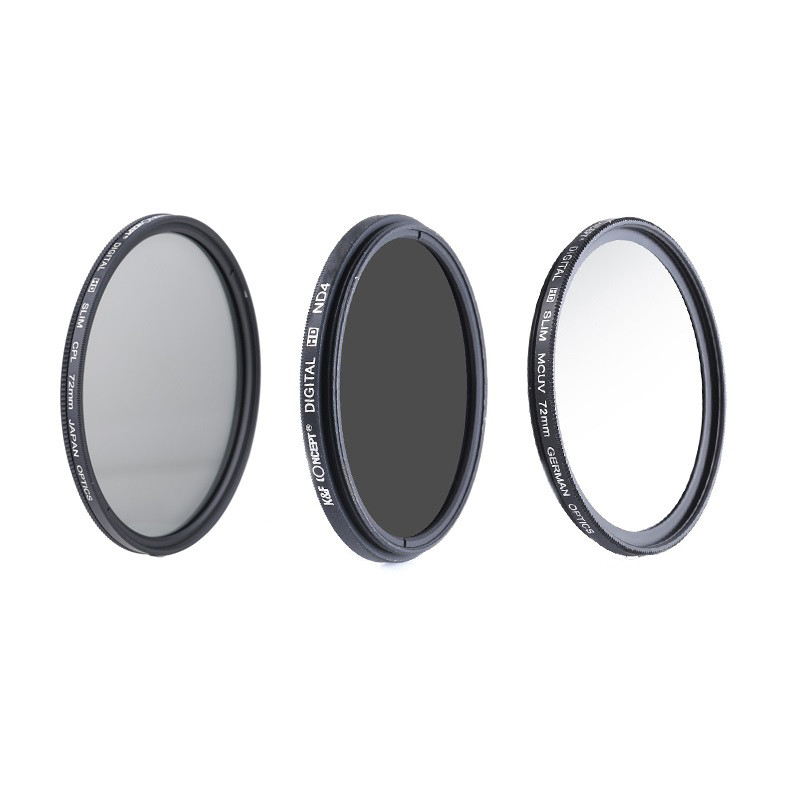 فیلتر لنز کی اند اف مدل KF 82mm مجموعه 3 عددی