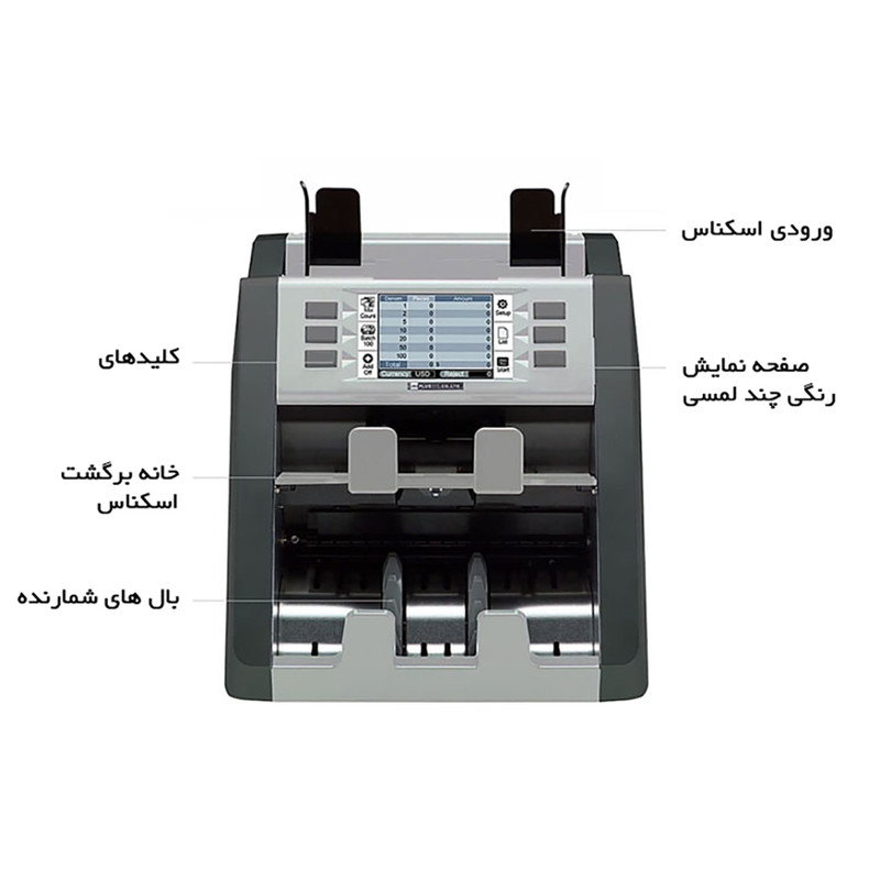 دستگاه تفکیک و تشخیص اصالت اسکناس پلاس مدل P30
