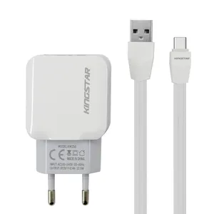 شارژر دیواری کینگ استار مدل KW156 C به همراه کابل تبدیل USB-C