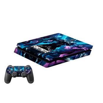 برچسب پلی استیشن 4 اسلیم پلی اینفینی مدل Fortnite به همراه برچسب دسته