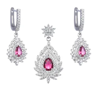 نیم ست نقره زنانه شهر جواهر کد SJ-VS003