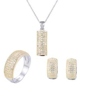 نیم ست نقره زنانه شهر جواهر کد SJ-EIS001