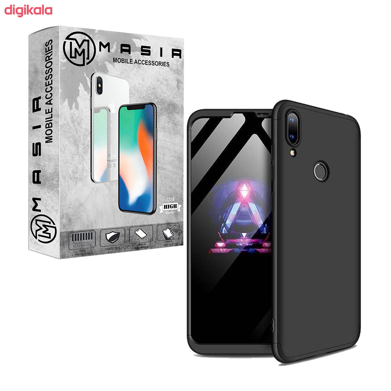 کاور 360 درجه مسیر مدل MGK-MGMJ-1 مناسب برای گوشی موبایل هوآوی Y7 Prime 2019 به همراه محافظ صفحه نمایش main 1 2