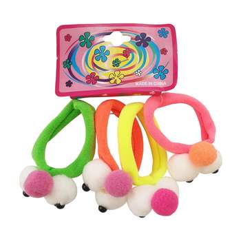 کش مو دخترانه طرح چشم کد KH101 مجموعه 4 عددی