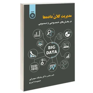 کتاب مدیریت کلان داده ها در بخش های خصوصی و عمومی اثر دکتر بابک سهرابی و حمیده ایرج نشر سمت