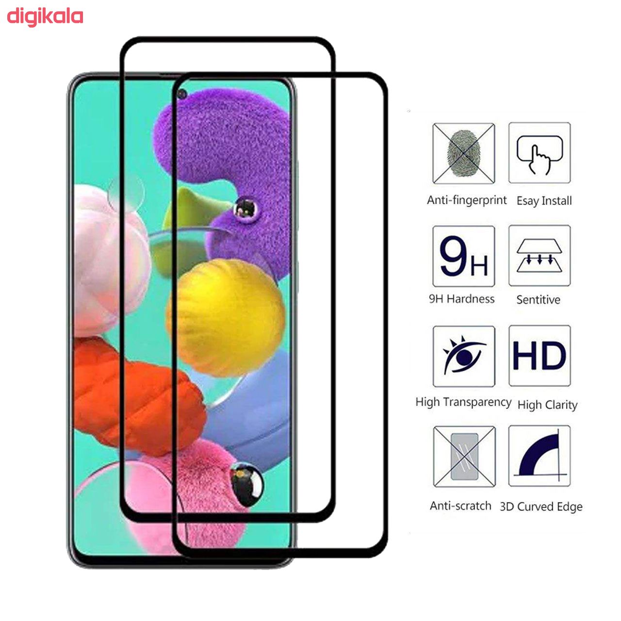 محافظ صفحه نمایش اینفینیتی مدل GLSPS-2 مناسب برای گوشی موبایل سامسونگ GALAXY A51 بسته 2 عددی main 1 3