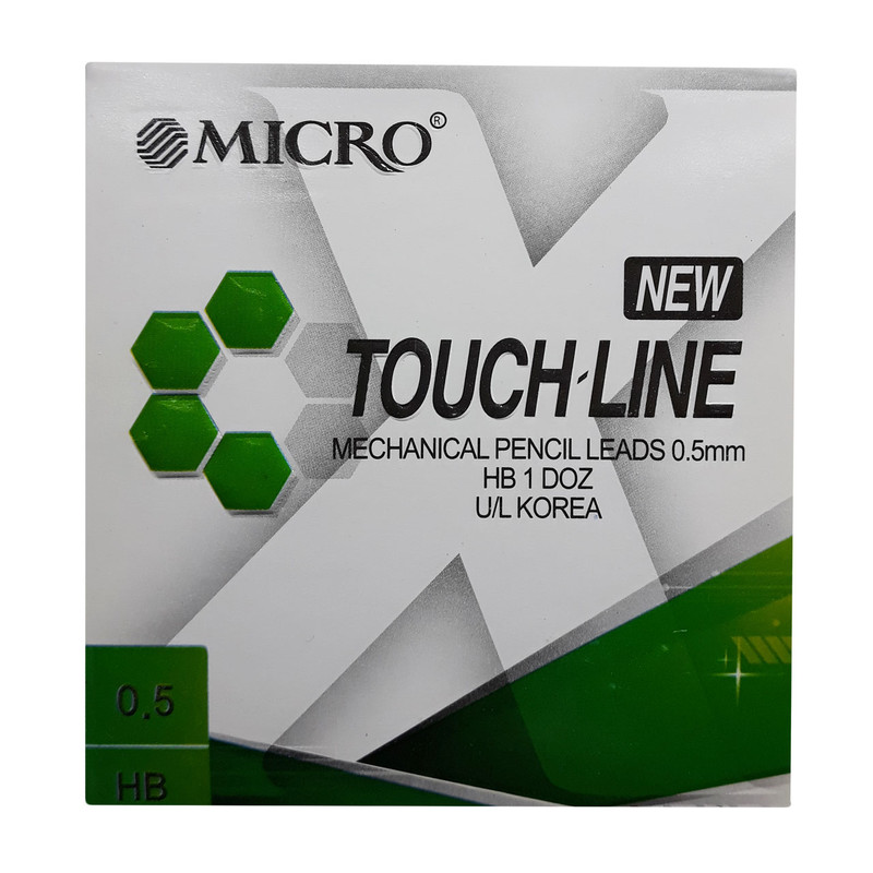 نوک مداد نوکی 0.5 میلی متری میکرو کد 203 بسته 12 عددی