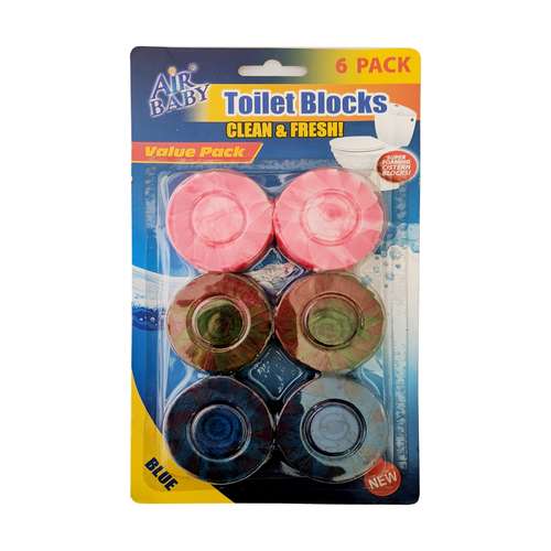 تمیز کننده و خوشبو کننده توالت فرنگی مدل BABY CARE بسته 6 عددی