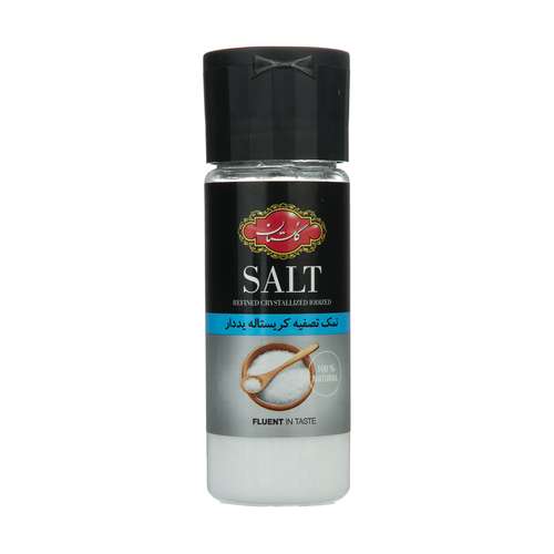 نمک تصفیه کریستاله ید دار گلستان - 180 گرم