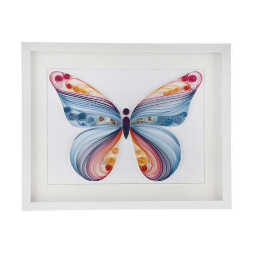 تابلو ملیله کاغذی مدل پروانه کد 0001