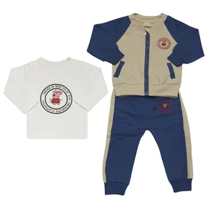 ست 3 تکه لباس نوزادی طرح Pig کد M158