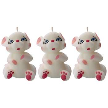 شمع طرح موش کد 3027 بسته 3 عددی