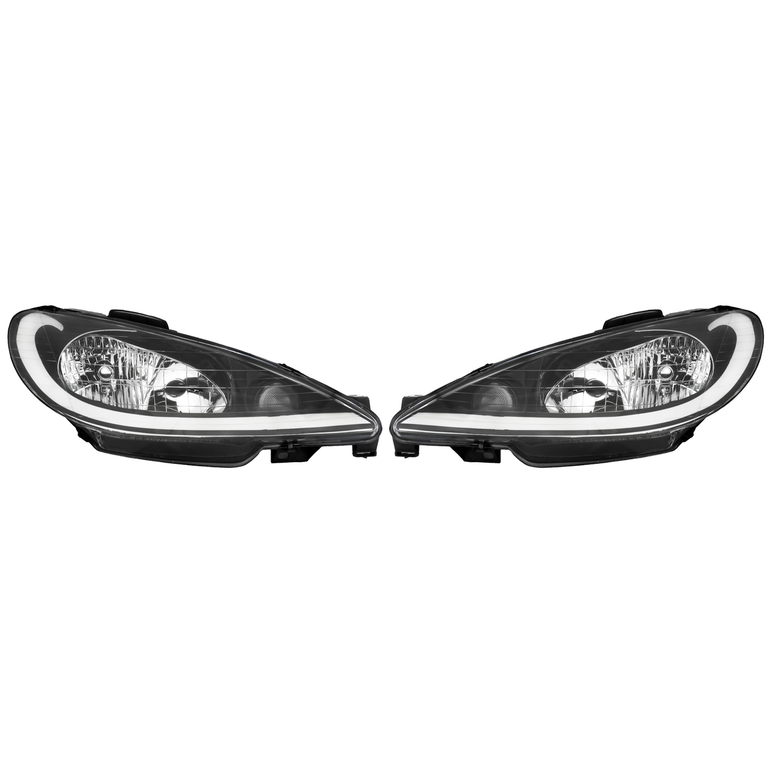  چراغ جلو خودرو مدل SH02 مناسب برای پژو 206 بسته دو عددی