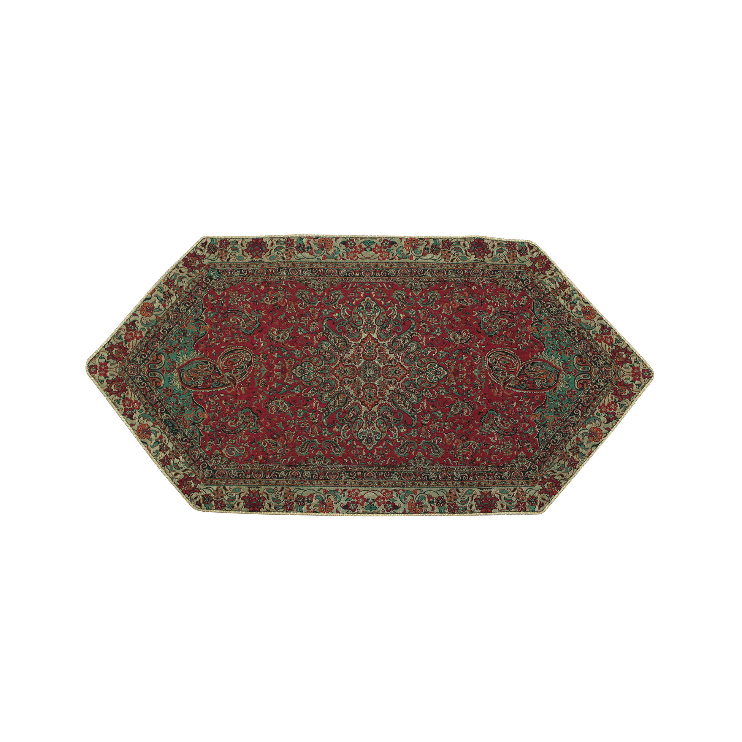  ست 5 تیکه رومیزی ترمه قاجار یزد مدل T13_97