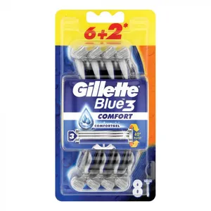 خود تراش ‏ژیلت مدل Blue 3 بسته 8 عددی