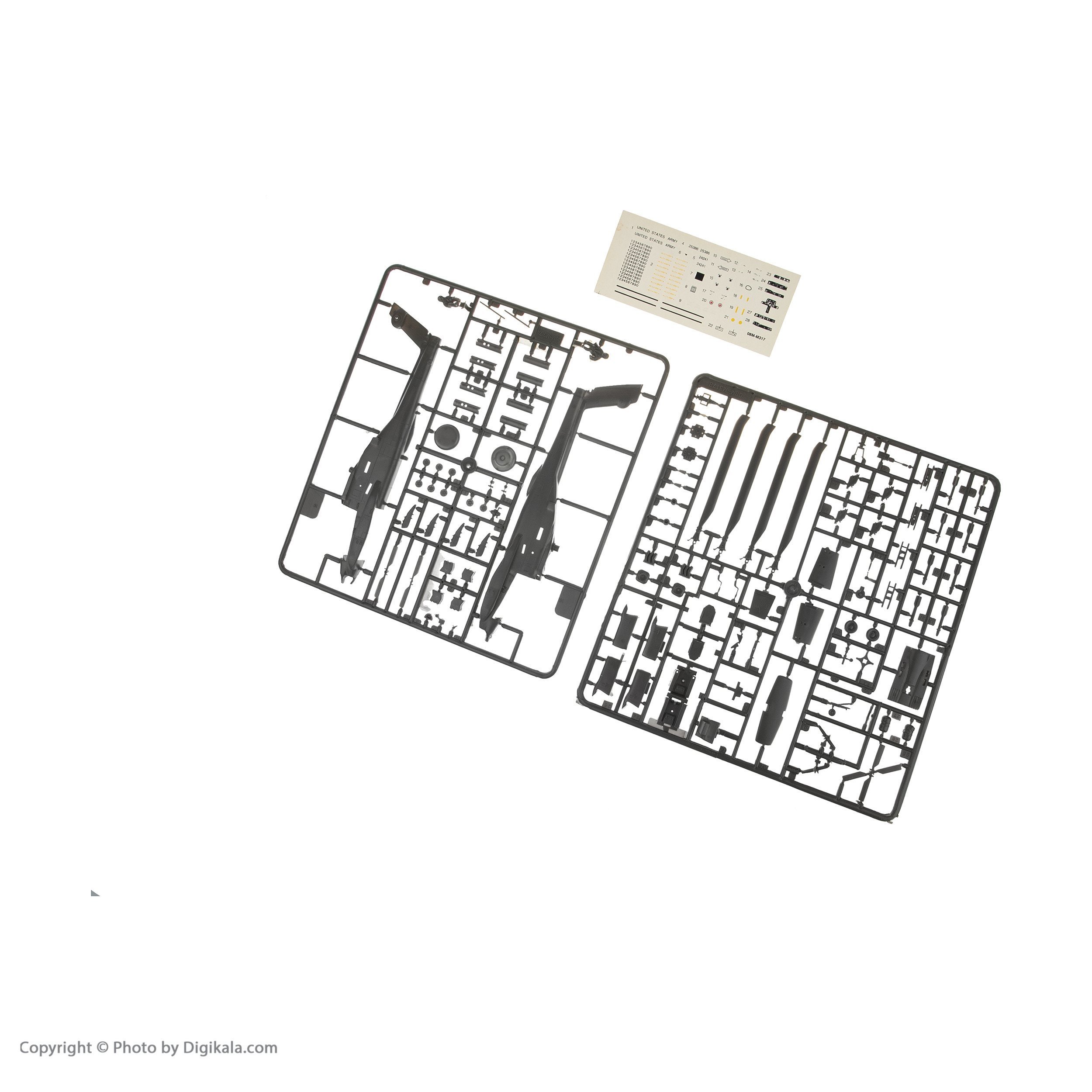 ساختنی کیتک طرح هلی کوپتر جنگنده آپاچی مدل AH-64 کد 3068
