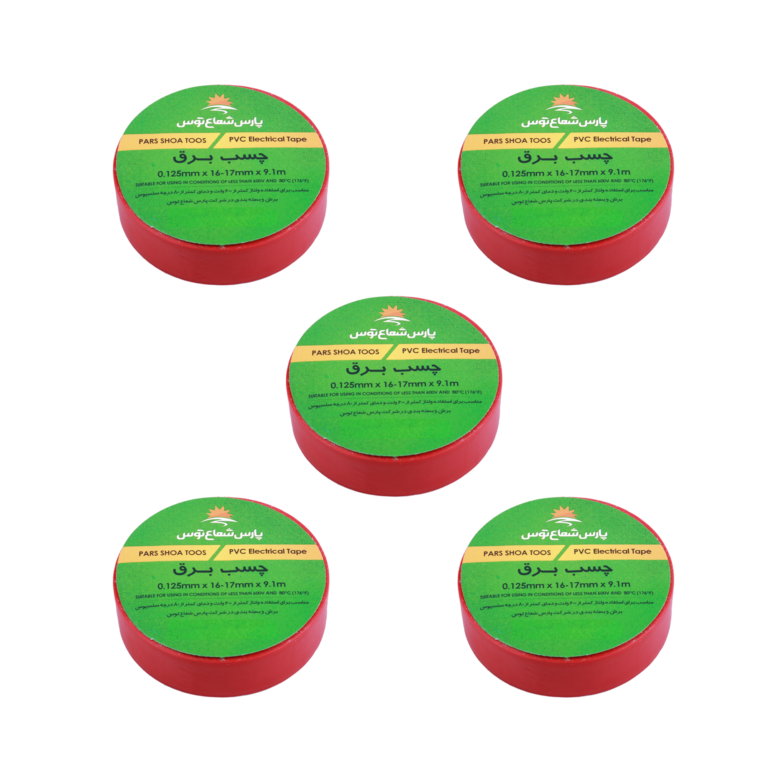 چسب برق پارس شعاع توس مدل PST-R بسته 5عددی