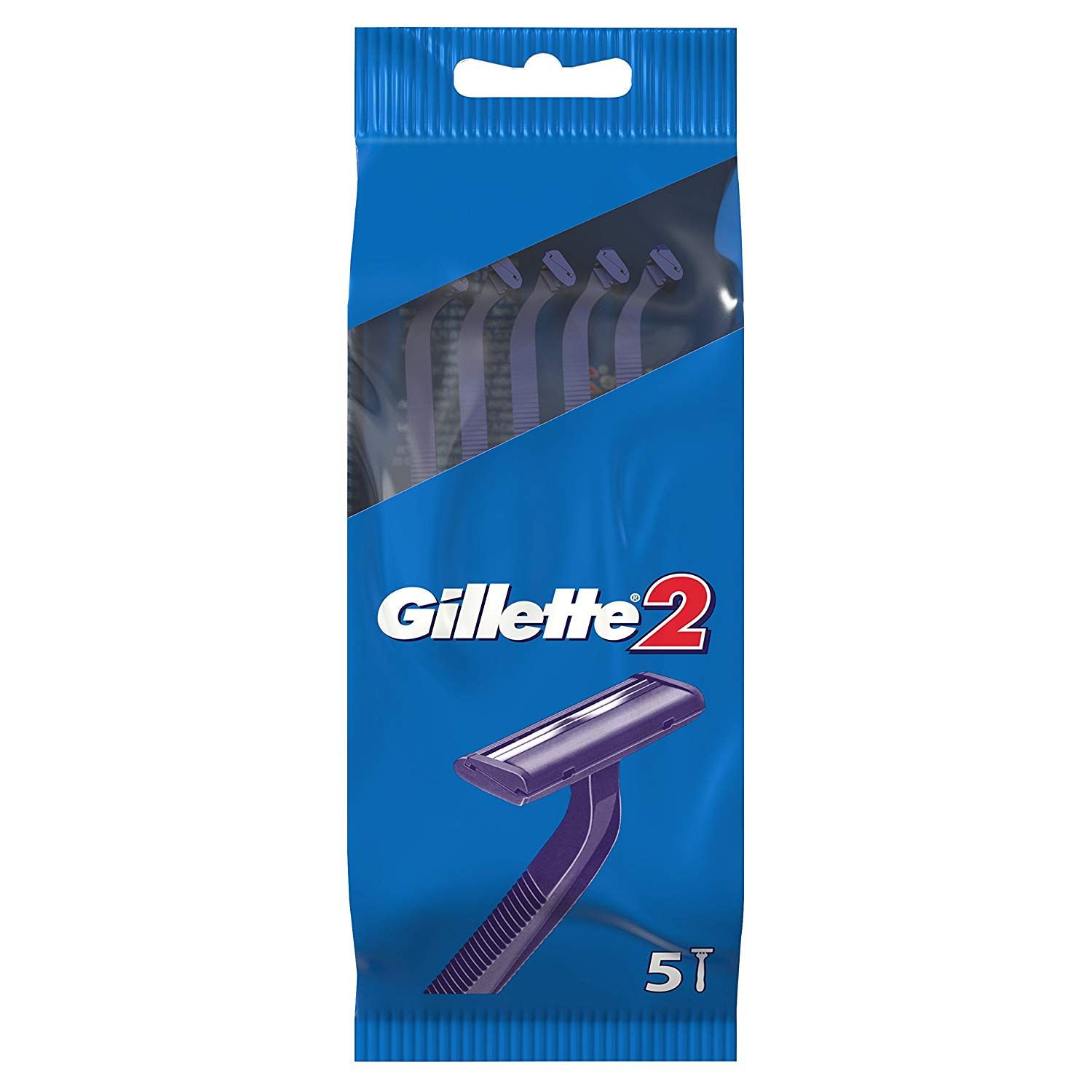 خود تراش ژیلت مدل Gillette 2 بسته 5 عددی