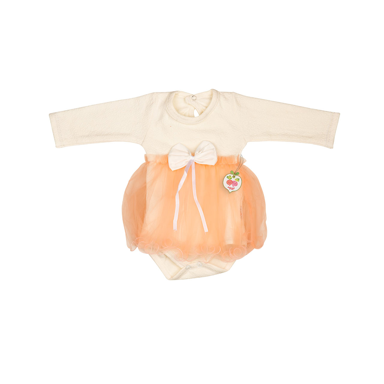 بادی آستین بلند نوزادی تربچه مدل سفید برفی