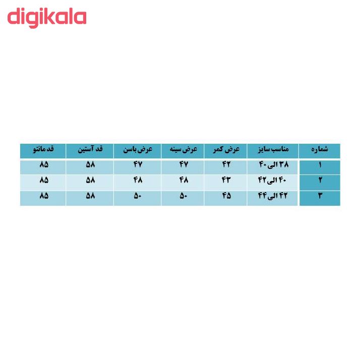 مانتو زنانه همرا مدل دلسا رنگ آبی تیره main 1 4