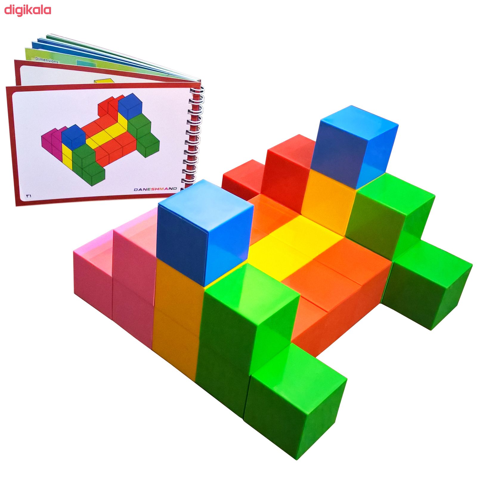 بازی آموزشی مکعب های رنگی دانشمند مدل A48