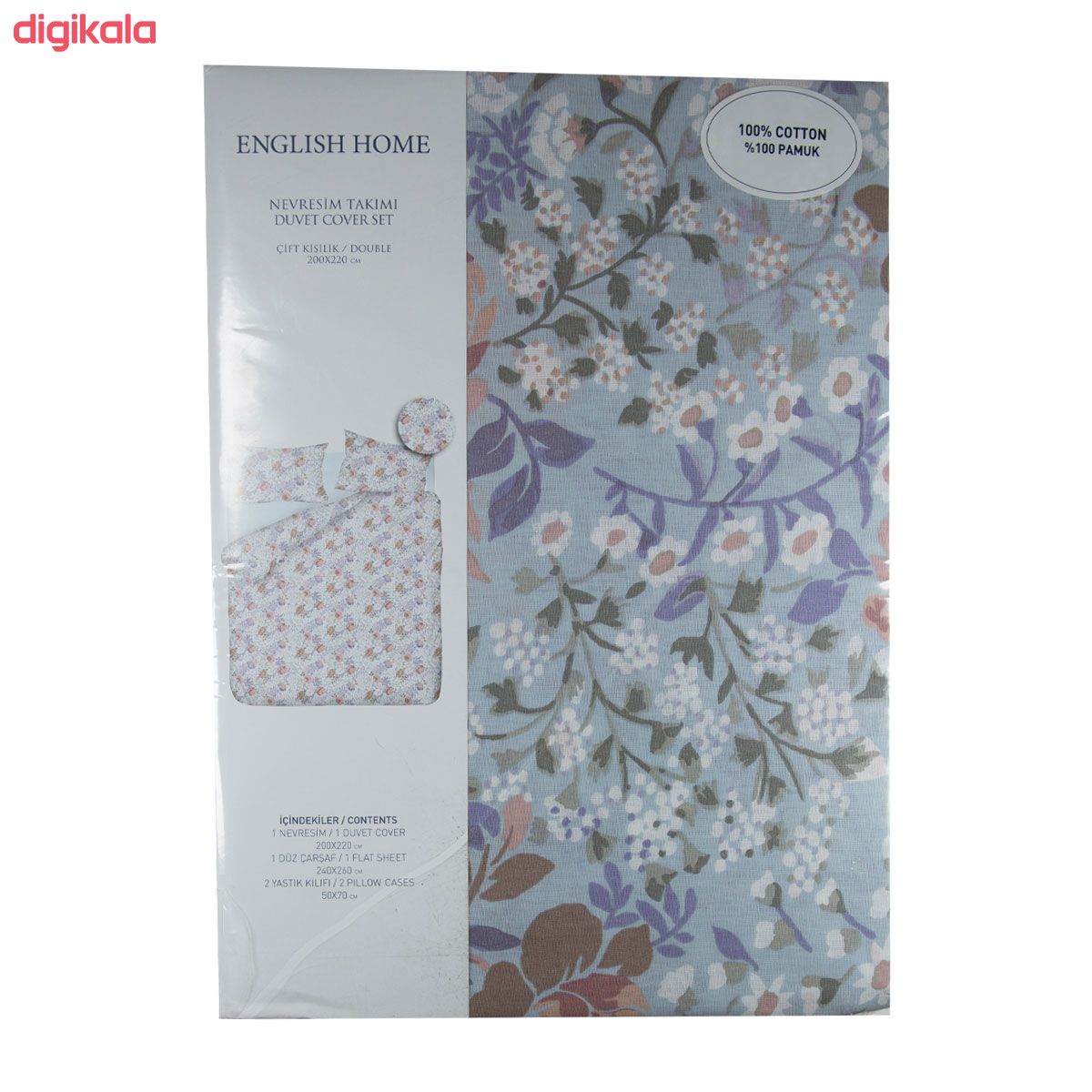 سرویس ملحفه انگلیش هوم مدل Fall Floral دو نفره 4 تکه main 1 2
