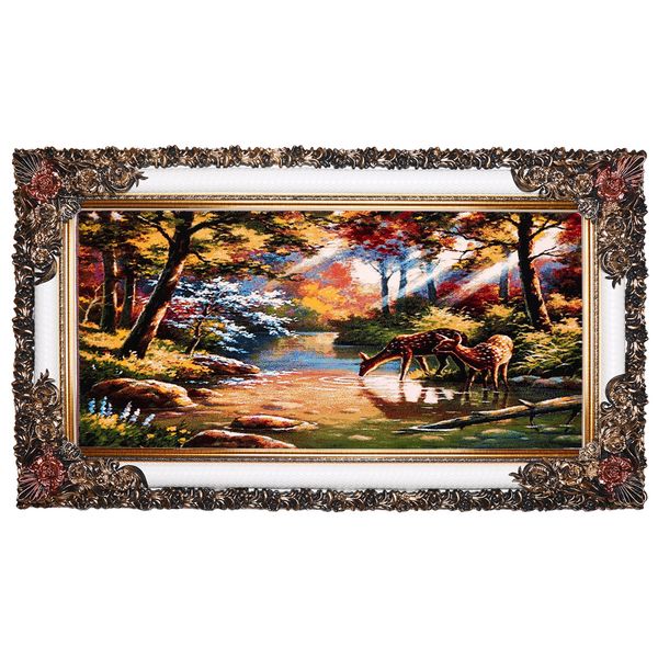 تابلو فرش ماشینی دنیای فرش کد 412