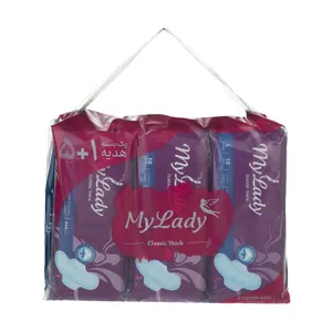 نوار بهداشتی بالدار مای لیدی Cotton Feel Large بسته 6 عددی