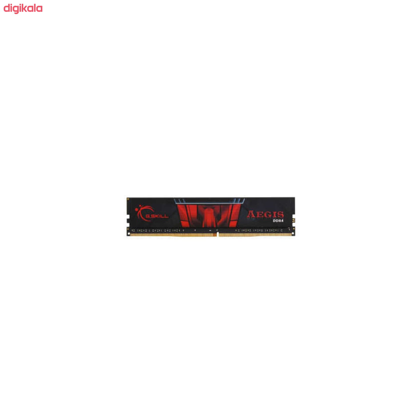 رم لپ تاپ DDR4 دوکاناله 2400 مگاهرتز CL17 جی اسکیل مدل AEGIS ظرفیت 8 گیگابایت main 1 1