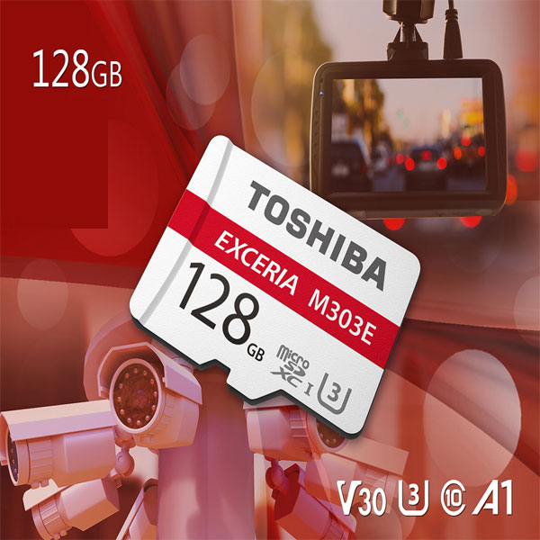 کارت حافظه microSDXC توشیبا مدل Exceria M303e کلاس 10 استاندارد UHS-I U3 سرعت 98MBps ظرفیت 128 گیگابایت