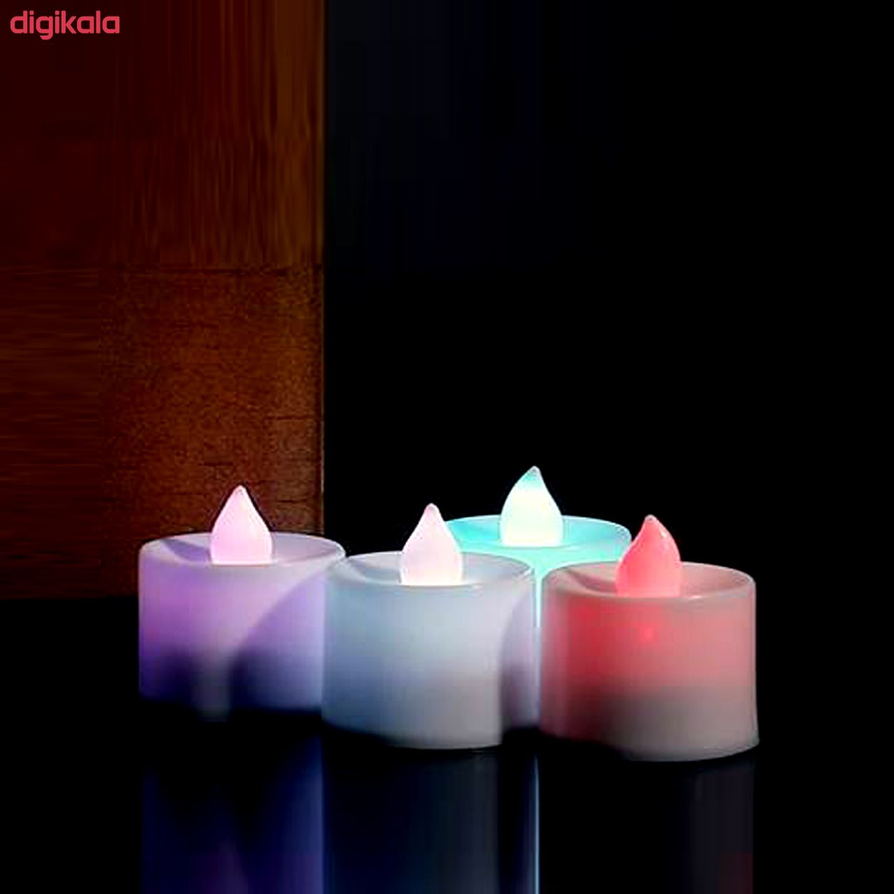 شمع بدون شعله مدل 002 مجموعه 24 عددی main 1 2