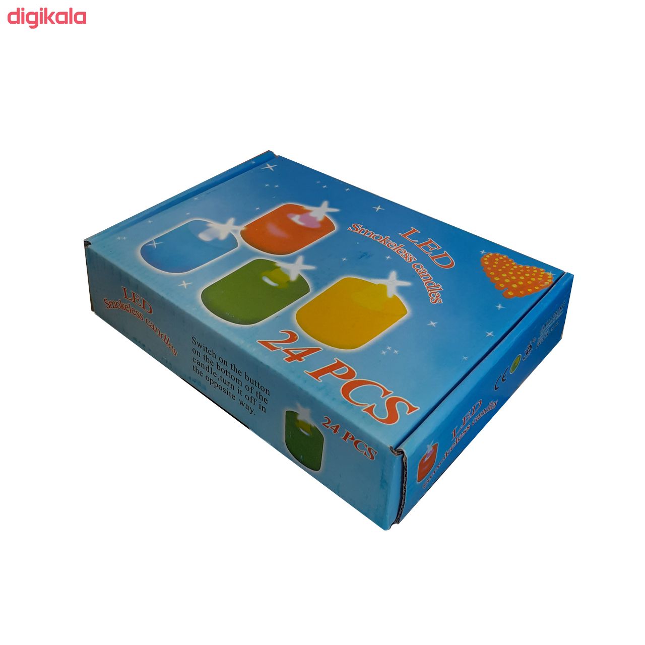 شمع بدون شعله مدل 002 مجموعه 24 عددی main 1 1