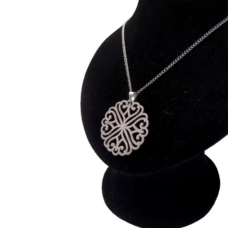 گردنبند نقره زنانه کد 8103